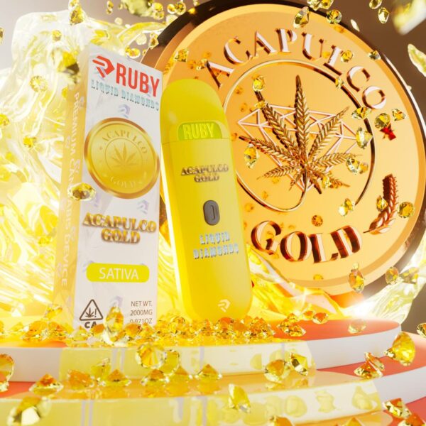 Ruby Liquid Diamonds Disposable Bars Acapulco Gold [Sativa]